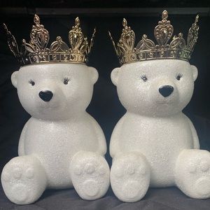 Bath & Body Works: Two Royal Polar Bear 3-wick Candle Holders!